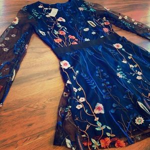 🔺Midnight Blue Floral Dress🔺